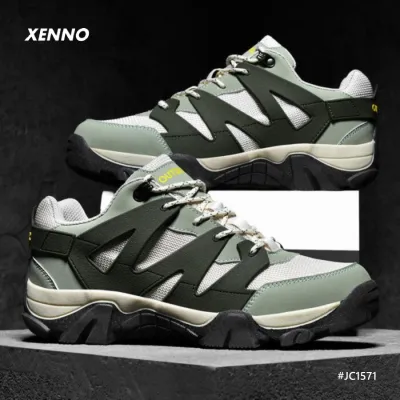 Leather Mesh Sports Non Slip Hiking Casual Shoes